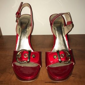 Red Patent. Sexy & fun shoe.